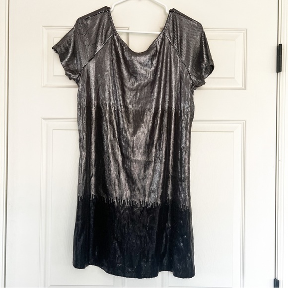 Free People | “Drenched in Sequins” Gunmetal Dress - Picture 4 of 11